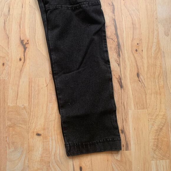 Harper Canyon Black Washed Kids' Moto Stretch Leggings - Picture 3 of 7